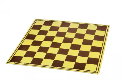Juego de ajedrez escolar 2 (figuras de plástico + tablero de cartón plegable)