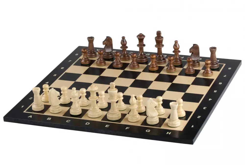 Tablero de ajedrez no 5 (con descripción) ébano (marquetería)