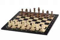Tablero de ajedrez no 6 (con descripción) de ébano (marquetería)