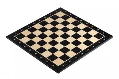 Tablero de ajedrez no 5+ (con descripción) ébano (marquetería)