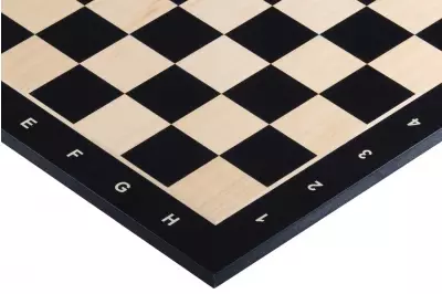 Tablero de ajedrez no 4+ (con descripción) ébano (marquetería)