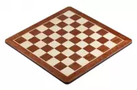 Tablero de ajedrez no 4+ (sin descripción) paduk/arce (marquetería) - esquinas redondas