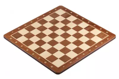 Tablero de ajedrez no 4+ (con descripción) paduk/arce (marquetería) - esquinas redondas