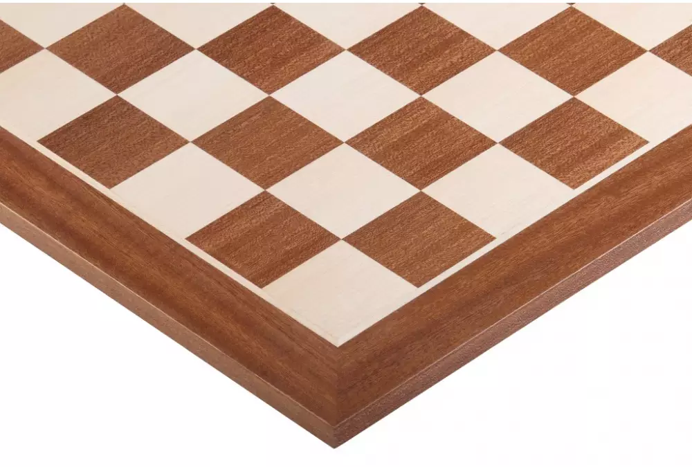 Tablero de ajedrez no 6 (sin descripción) caoba/jawor (marquetería)