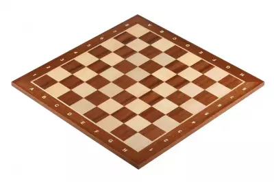 Tablero de ajedrez no 5 (con descripción) caoba/jawor (marquetería)