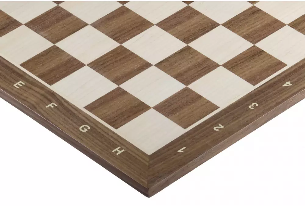Tablero de ajedrez no 5 (con descripción) nogal/arce (marquetería)