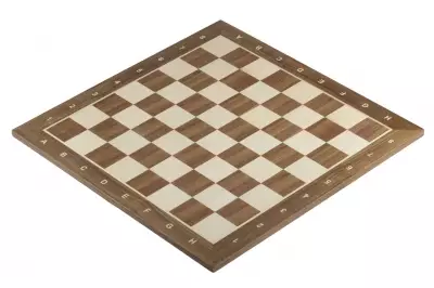 Tablero de ajedrez no 5+ (con descripción) nogal/arce (marquetería)