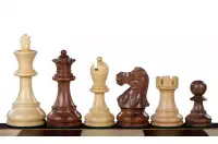 Reykjavik Figuras de ajedrez Acacia/Madera de haya 3,75 pulgadas