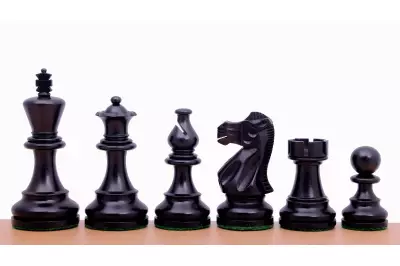 American Classic Figuras de ajedrez de madera tallada de 4 pulgadas