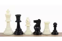 Juego de ajedrez escolar (figuras de plástico + tablero de cartón plegable)