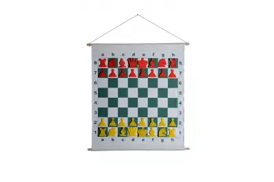 Juego SCHOOL PLUS (10 tableros de ajedrez de cartón plegables con piezas de ajedrez + 1 tablero de ajedrez de demostración)