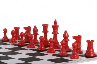 Piezas de ajedrez rojas no 6