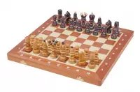 Tablero de ajedrez con incrustaciones GRANDE (42x42cm)