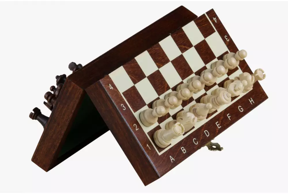 Mini ajedrez magnético impreso