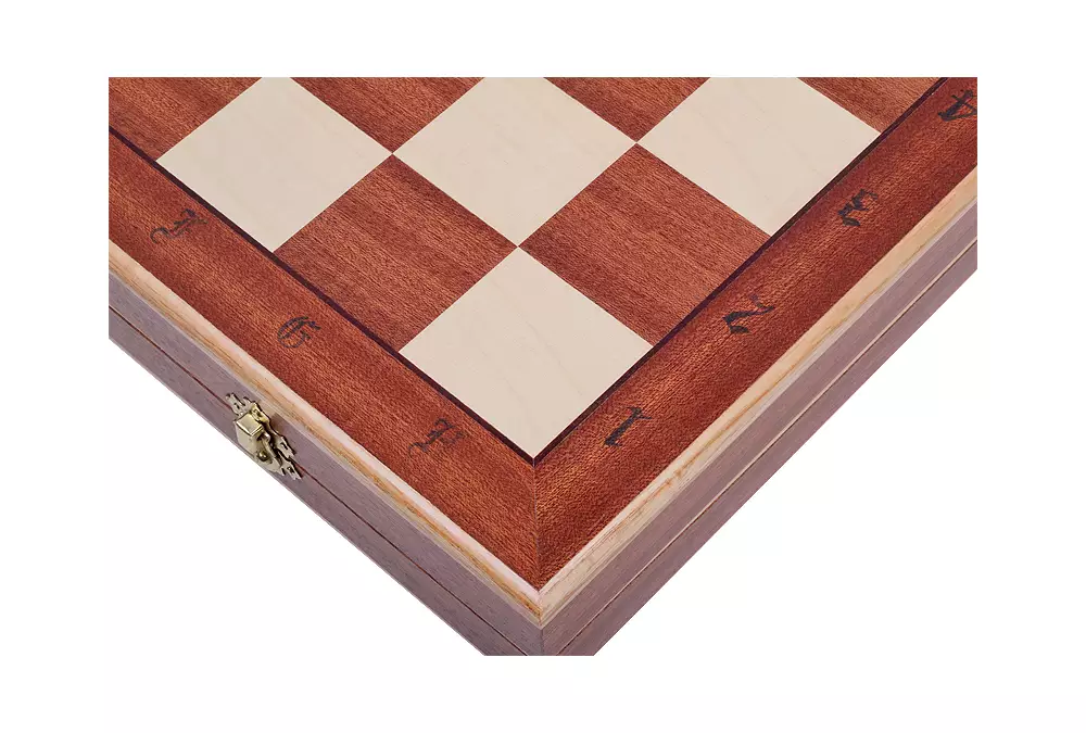 Tablero de ajedrez de torneo no 7 (50x50cm) con incrustaciones