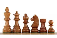 Juego de ajedrez de torneo no 6 - tablero de 58 mm + figuras de German Knight 3,75