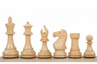 Figuras de ajedrez en madera de acacia y haya 3,75 pulgadas