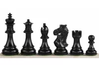 Figuras de ajedrez de ébano de King's Bridal 3.75