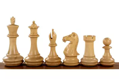 Figuras de ajedrez con base de ébano de 4,25 pulgadas