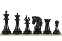 Figuras de ajedrez de ébano Sheikh 4 pulgadas