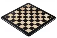 Tablero de ajedrez de madera maciza (53x53cm) - ébano/haya (campo de 55 mm)