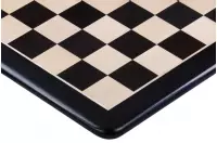 Tablero de ajedrez de madera maciza (58x58cm) - ébano/haya (campo de 58 mm)