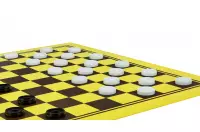 Tablero de ajedrez de torneo de cartón (47x47cm), amarillo-marrón, mate, superficie lavable
