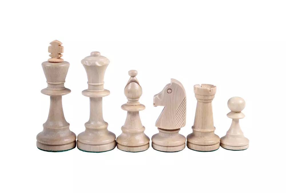 Figuras de ajedrez Staunton no 5 en un cofre de madera