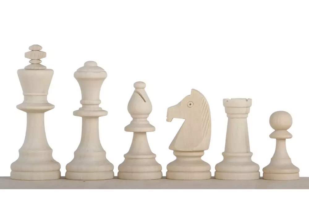 Figuras de ajedrez en bruto no 5 para pintar tú mismo - DIY piezas de ajedrez artísticas