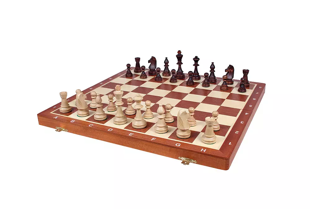 Tablero de ajedrez de torneo no 6 (54x54cm) con incrustaciones