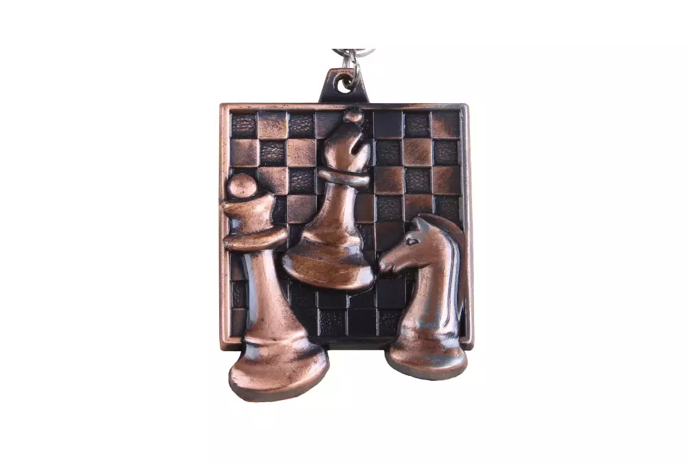 Medalla de bronce al cuadrado de ajedrez