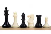 Figuras de ajedrez exclusivas Staunton no 7, blancas/negras, ponderadas de metal (rey 104 mm)