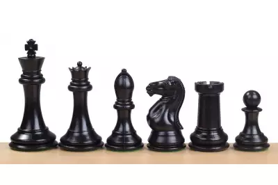 Figuras de ajedrez exclusivas Staunton no 7, blancas/negras, ponderadas de metal (rey 104 mm)