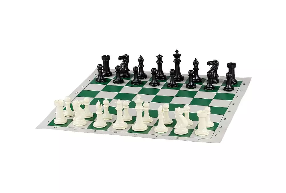 Coleccionista Staunton figuras de ajedrez no 6, blanco/negro, metal ponderado (rey 98 mm)