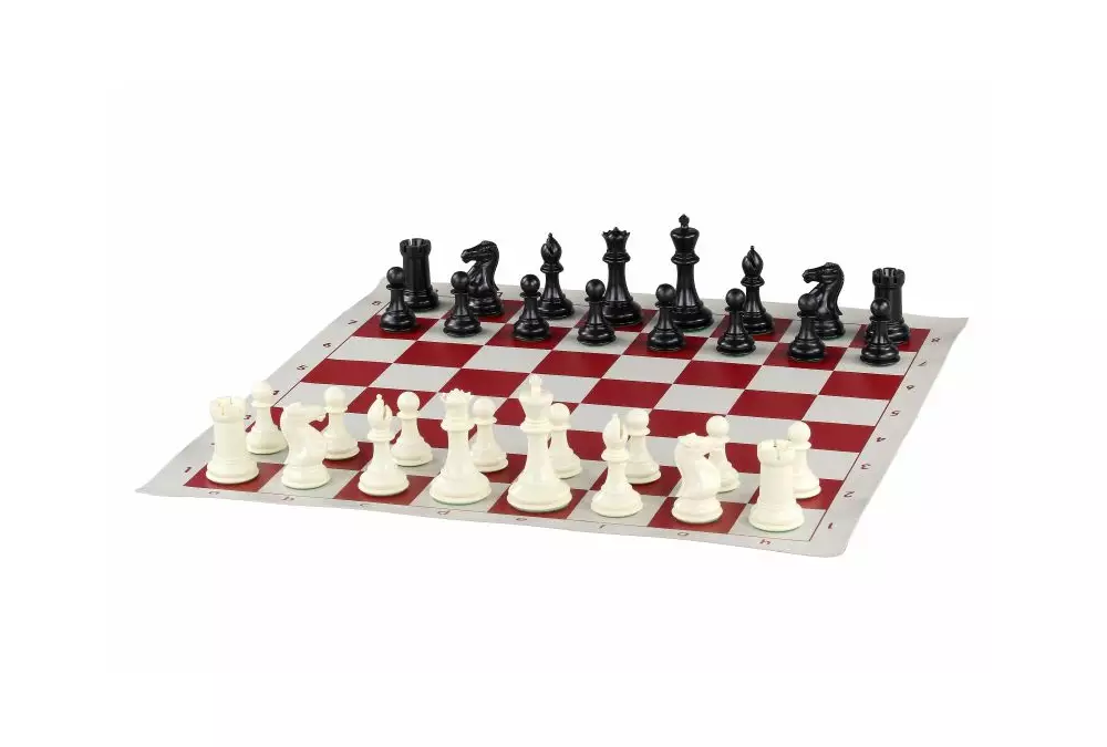 Figuras de ajedrez exclusivas Staunton no 6, blancas/negras, ponderadas de metal (rey 95 mm)
