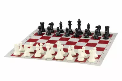 Figuras de ajedrez exclusivas Staunton no 6, blancas/negras, ponderadas de metal (rey 95 mm)