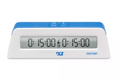 DGT 1001 White - Reloj de ajedrez para escuelas y clubes