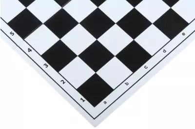 Tablero de ajedrez plegable de plástico 4, blanco y negro