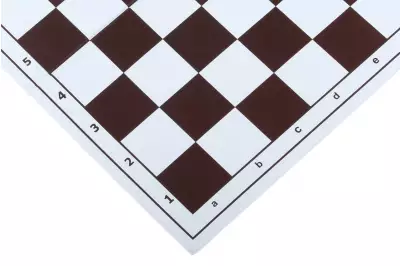 Tablero de ajedrez plegable de plástico no 4, blanco y marrón