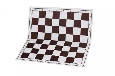 Juego de ajedrez escolar 3 (figuras de plástico + tablero de ajedrez plegable de plástico)