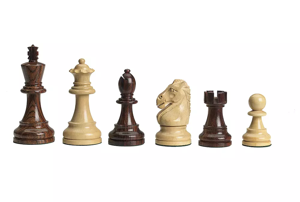 Figuras de ajedrez DGT Royal para tableros electrónicos - madera tallada libre de cargas
