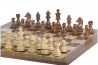 Juego de ajedrez de torneo no 5 - tablero de 50 mm + figuras de German Knight 3,5"