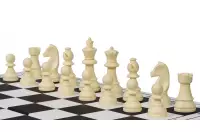 Figuras de ajedrez Staunton no 3, plástico (rey 65 mm)