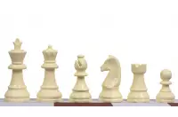 Figuras de ajedrez Staunton no 3, plástico (rey 65 mm)