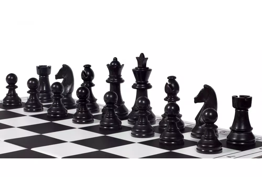 Staunton figuras de ajedrez 6, plástico (rey 95 mm)