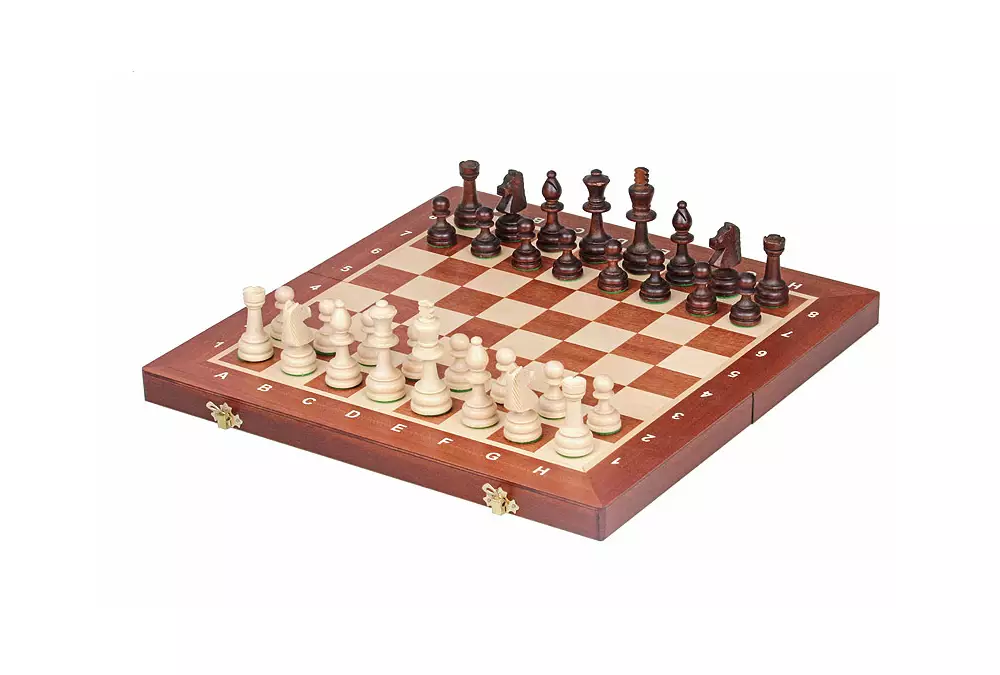 Juego de ajedrez de torneo no 4 New Line, marquetería (42x42cm)