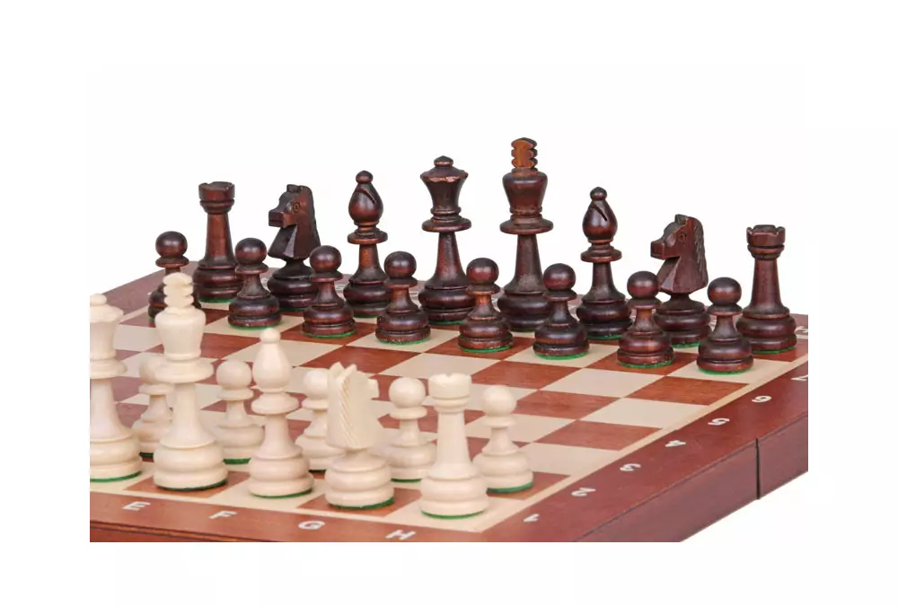 Juego de ajedrez de torneo no 4 New Line, marquetería (42x42cm)