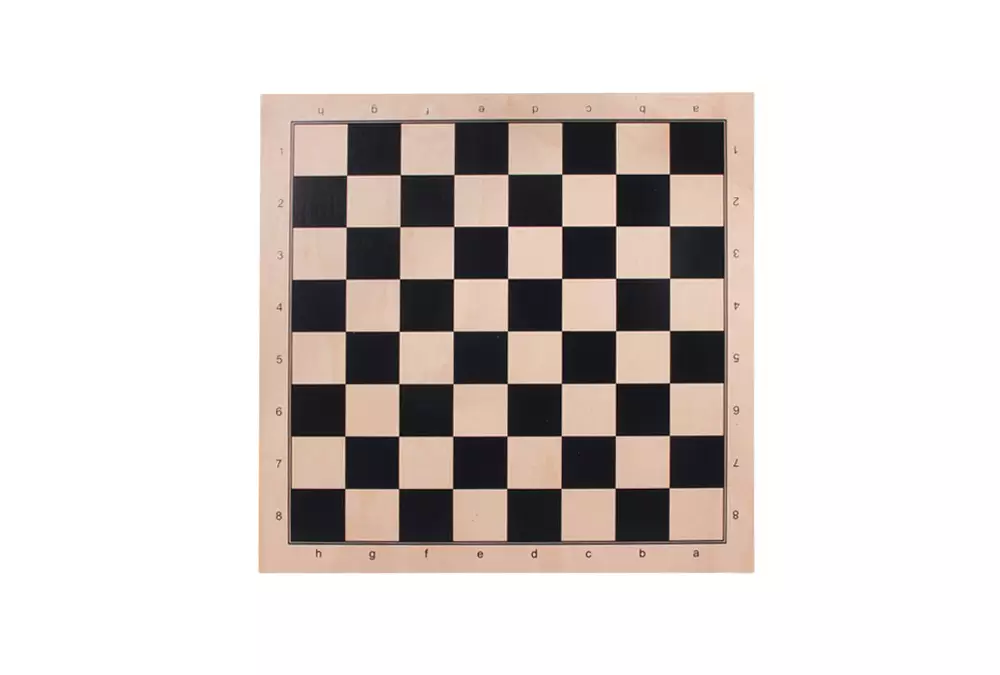 Doble cara: ajedrez + MOLINO (9 HOMBRES MORRIS), sicomoro, negro IMPRESIÓN