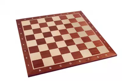 Tablero de ajedrez no 6+ (con descripción) caoba/jawor (marquetería)