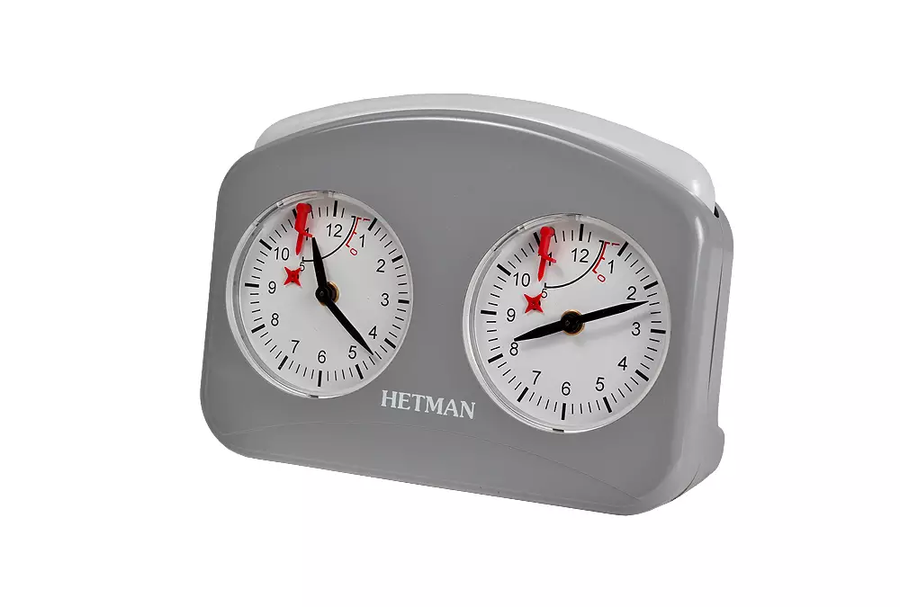 Reloj de plástico HETMAN grande, gris